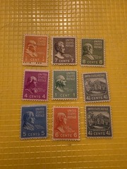 US STAMPS 1938-53 PRESIDENTIAL SERIES SCOTT #803-05 #808-13 MINT OG LH FREE SHIP
