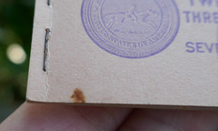 Complete Book of 24 (3 Cent) Liberty Purple Stamps – Great Condition