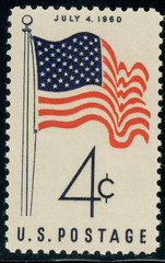 USA – 1960 – New American Flag with 50 Stars – 4¢ – #3105