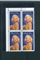 USA SC # 2967 Marilyn Monroe. Block Of 4 Plate Number . MNH…