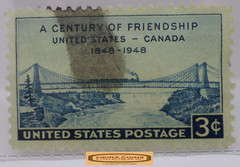 1948 USA Postage A Century of Friendship US – Canada 3 Cents Stamp – #S41716NQ