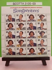 Scott # 3100-03 Songwriters – Legends of American Music Series