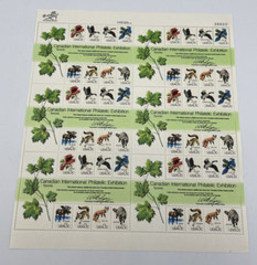 USPS Canadian International Philatelic Exhibition 13 Cent Stamps 25 Full Sheets