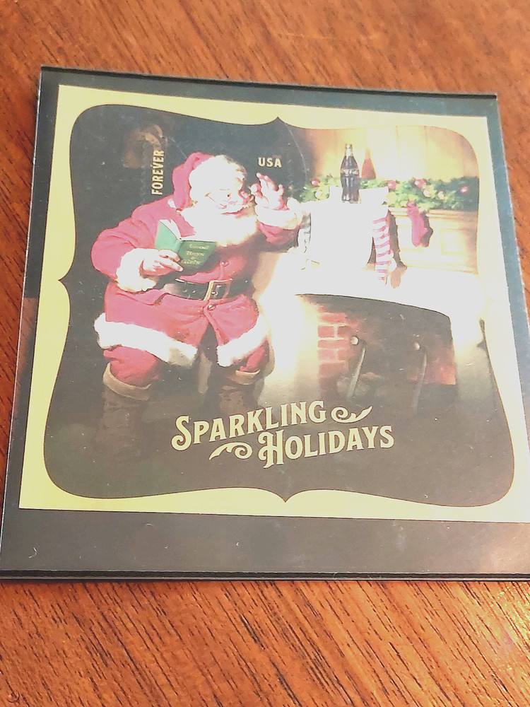 USA 2018 SOUVENIR SHEET SPARKLING HOLIDAYS SANTA, COCA COLA SCOTT 5336 MNH