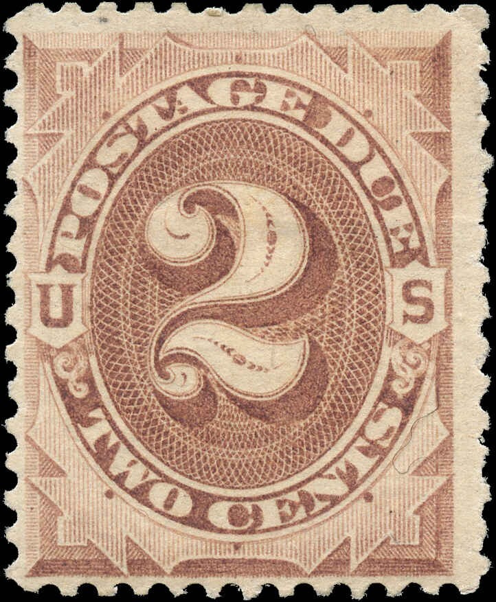 USA Mint H F+ 2c Scott #J2 1879 Postage Due Stamp