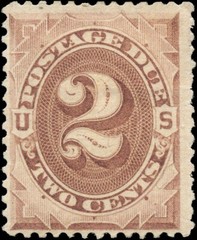 USA Mint H F+ 2c Scott #J2 1879 Postage Due Stamp
