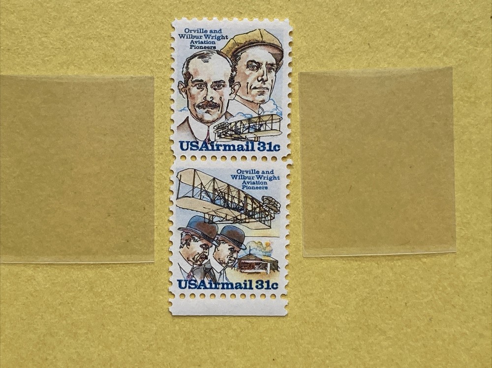 Orville and Wilbur Wright Aviation Pioneers 31c US Airmails