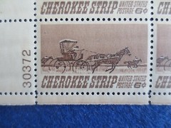 DOC Scott 1360 Cherokee Strip 6¢ 1968 Sheet of 50 MNH