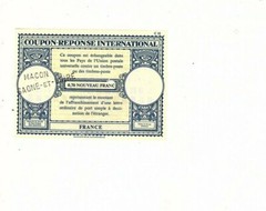 france ,post coupon-reponse-international .70 francs cents (mb18