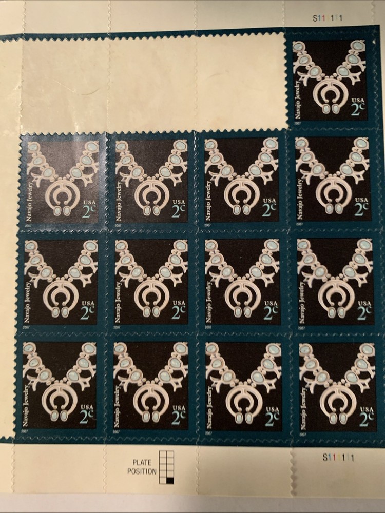 *United States Postal Service US Stamps – Navajo Jewelry – set of 13 – 2 Cent