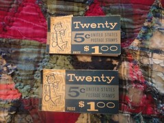 2 books of 1962 Vintage George Washington 5 cent stamps ZIP CODE BOOKS