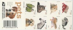US SCOTT 5106 – 5125a (20 DIFFERENT – 1 BOOKLET) PETS FOREVER STAMPS MNH