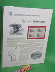 American Commemoratives Korea Veterans USPS Stamps 246 July 26, 1985
