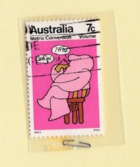 Australia Vintage Postage Stamp Metric Conversion Volume 7c