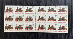 US Sc# 2791a Booklet Pane of 18 1992 29ct LOCOMOTIVE MNH P#V1111
