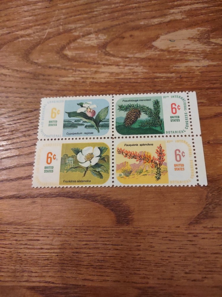 1969 #1976-1979 Botanical Gardens Block Of 4 Stamps