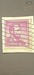 Rare Purple Abraham Lincoln Stamp