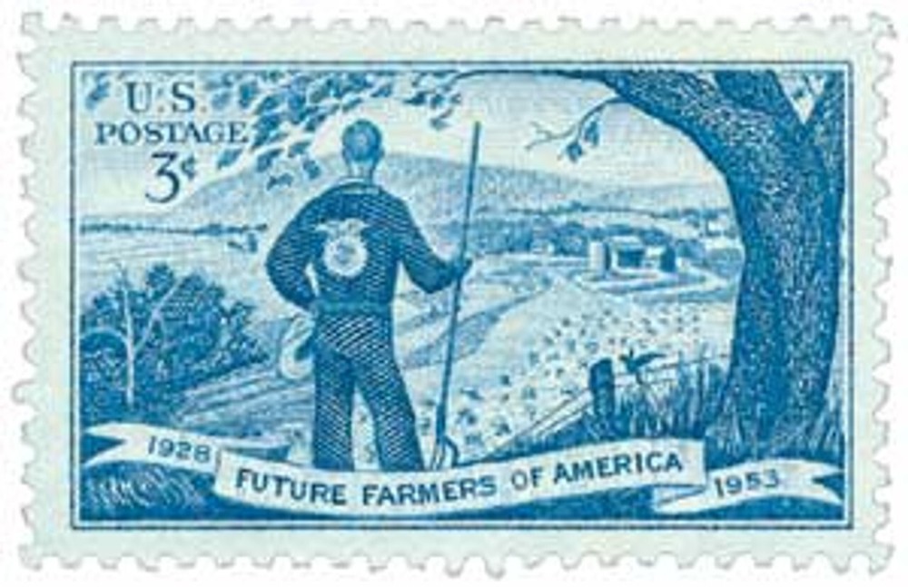 # 1024 – 1953 3¢ Future Farmers of America USA Used 1 Stamp +2 FREE