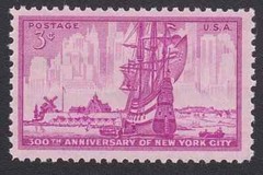 USA 1953 – New York City – 300th Anniversary – MNH Collectible Stamp – Sc. #1027