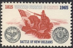 #1261 5¢ BATTLE OF NEW ORLEANS, LOT OF 400 MINT STAMPS, SPICE UP YOUR MAILINGS!