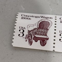 U.S. Conestoga Wagon 1800’s 3 cent stamps Lot Of 3