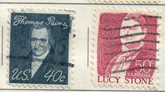 USA – 1968 Prominent Americans #10 – Paine and Stone