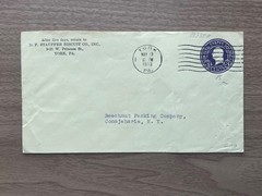Stauffer Biscuit Co Advertising Cover York PA to Beechnut Packing Co
