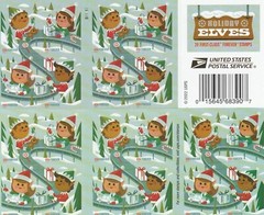 HOLIDAY ELVES Booklet of 20 Forever Stamps MNH #5724b
