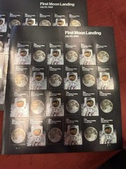 48 USPS Forever Stamps 2 Sheets of 24 Self Adhesive First Class Mail Stamps Moon