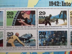 DOC’s Scott #2697 WWII 1942 INTO THE BATTLE 29 Sheet of 20 1992 MNH OG VF/XF