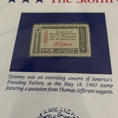 USA Stamp Series Panel THE STORM CLOUDS GATHER Postal Commemorative Society Pg 2