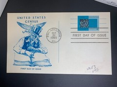UX53 4c CENSUS POSTAL CARD FDC-PHILADELPHIA,PA OCT 21-1965 JACKSON CACHET