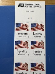 US 2012- MINT BOOKLET OF 10 FLAG FOREVER STAMPS/Scott#4673a