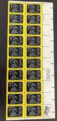 1972 US Scott #1463, 8c Parent Teacher Association (PTA) Stamps, MNH Block of 20