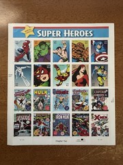 United States 41¢ Marvel Comics Super Heroes Postage Stamp #4159 Full Sheet
