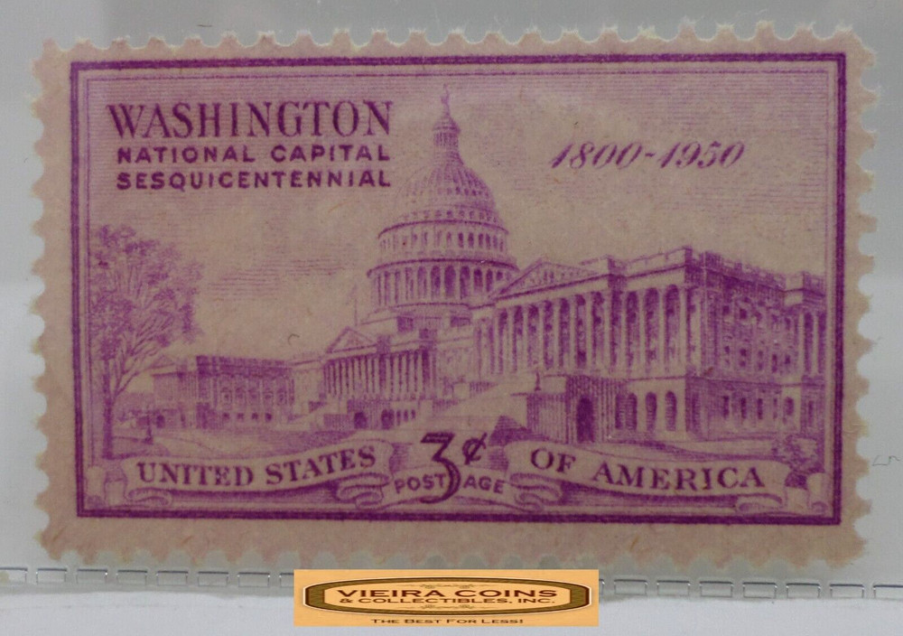 1800 – 1950 USA Postage Washington National Capital 3 Cents Stamp – #S41820NQ