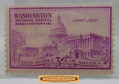 1800 – 1950 USA Postage Washington National Capital 3 Cents Stamp – #S41820NQ