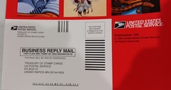 1996 USPS Stamp cards booklet. Fold out booklet.