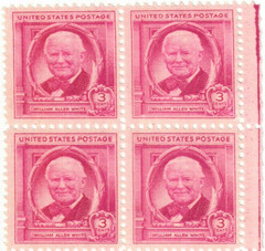 United States 3¢ 1948 William Allen White Postage Stamp #960 x 100 Singles