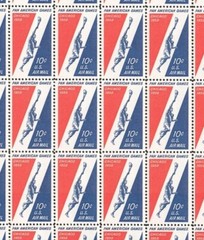 United States 10¢ Pan-Am Games Air Mail Postage Stamp #C56 Pack of 100