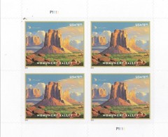 USPS sheet of four Monument Valley $8.95 stamps