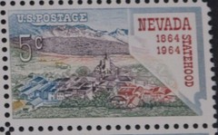 Bundle of US Postage Stamps Nevada Alabama Florida New Mexico Louisiana Arizona