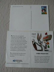 LOONEY TUNES Collection, Post cards, Stamps & Stamped Comic book.