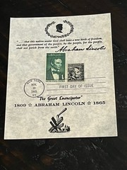 Lincoln Great Emancipator May 1966 First Day of Issue Commemorative Sheet