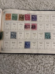Vintage 1930s U.S. Stamp Album – 1893 Columbians, Prexies, Airmail & Philippines