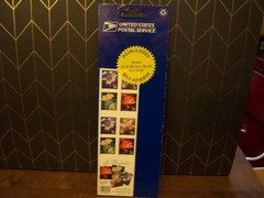 2001 USPS Flowers 34¢ Self-Adhesive Double-Sided Booklet Stamps 20 Count MNH