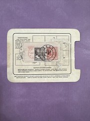 Vintage 1947 Safety Stamp Card Unusual Find