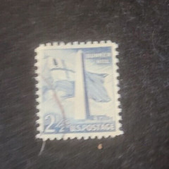 # 1034 – 1959 Liberty Series – 2 1/2¢ Bunker Hill Monument Used 1 Stamp +2 FREE