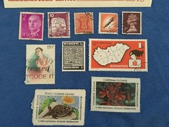 Vintage Collection of Stamps primarily from 1970s