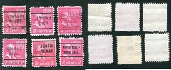 US Postage Stamp John Adams Rose Carmine 2 Cent Scott #806 Used Lot of 6